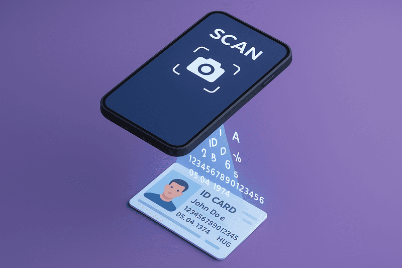 Introducerea automată a cursantului prin scanarea Cărții de Identitate